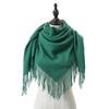 New Solid Color Wool Square Scarf Women's Imitation Cashmere Autumn and Winter Warm Scarf Cashmere Shawl