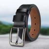 Retro Men Wide Belt Zinc Zinc Alloy Jeans Waistband Adjustable PU Leather Belt  Party