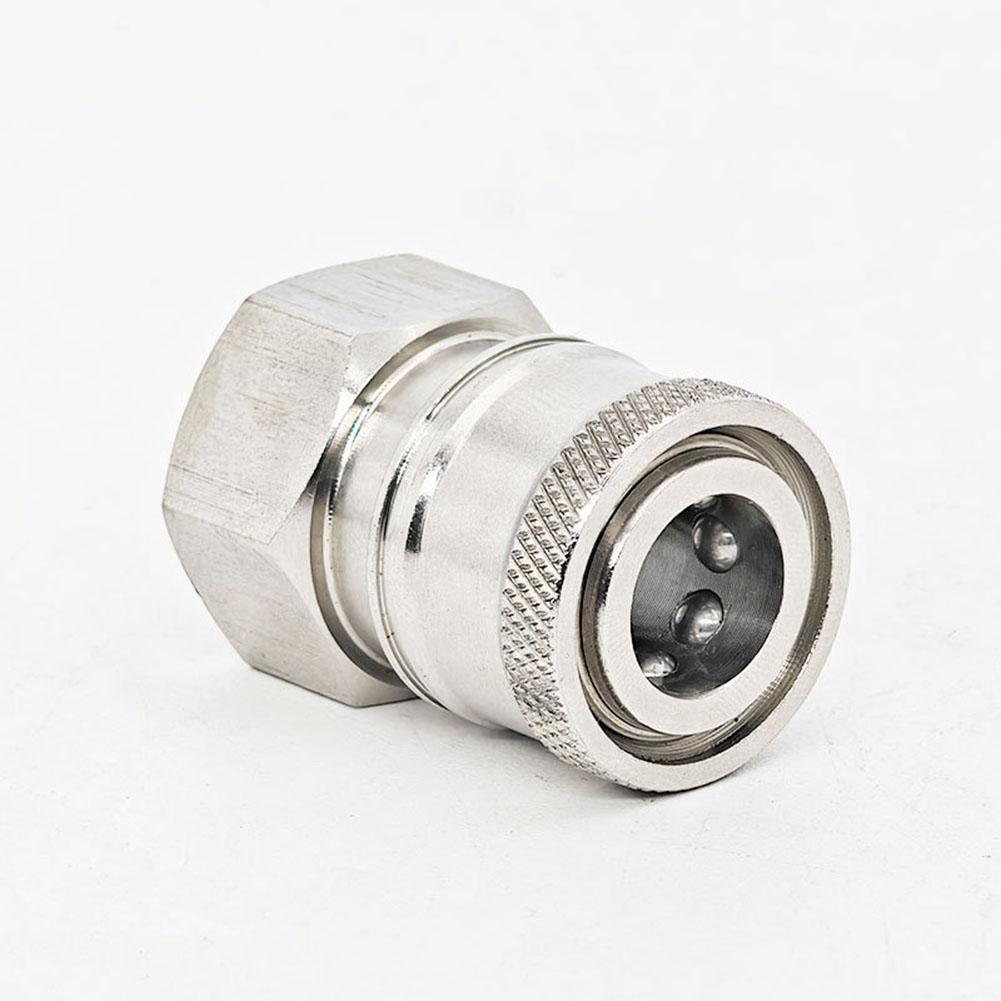 Quick Connector Stainless Steel for Pressure Washer 22 1 5mm High Pressure Washer Accessories Compatible with Hoses