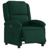 Electric Recliner Chair Dark Green Velvet