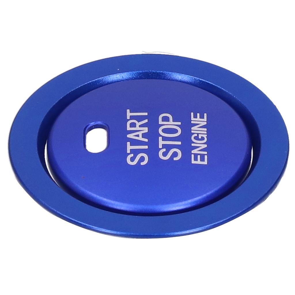 2pcs Engine Start Stop Button Trim Cover Aluminum Alloy Decoration for Car Interior