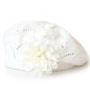 1pc of New Autumn And Winter Fashion Beret for Women with Floral Design in Solid Colors, Available in Various Colors for Everyday Use