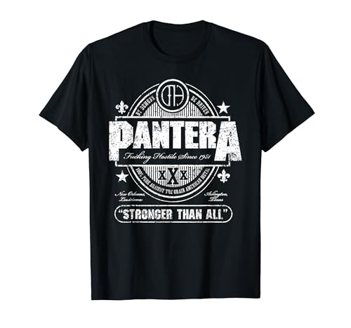 Official Pantera Stronger Than All Beer Mat T-Shirt