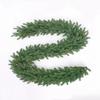 2.7m Luxury Flocked White Christmas Stair Handrail Decoration