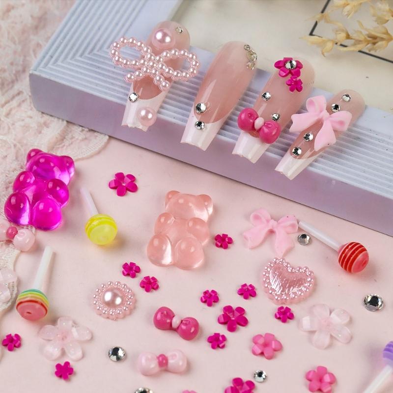 Resin Butterfly Nail Art Set with Assorted Styles Easy Apply Nail Stickers for Parties Weddings and Everyday Looks