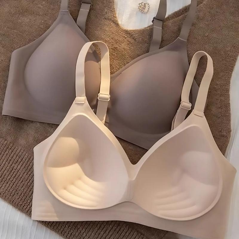Bügelloser Push-Up-BH für Damen - Weiches Lift-Design, Nahtlose Raffung, Entwickelt für kleine Brüste, Verstellbare Träger