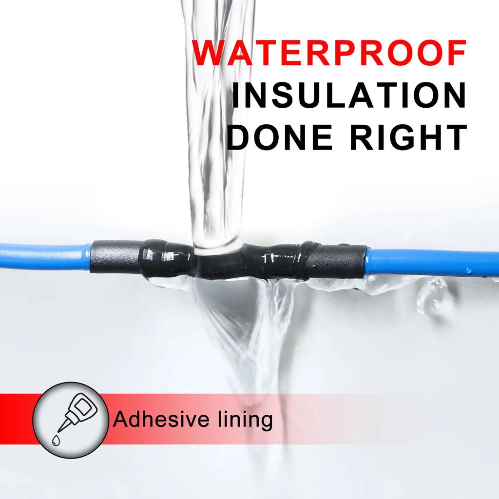 Dual Wall Thermoretractile Heat Shrink Tube with Glue Electrical Insulation Tubing 4/6/8/12/16/20mm for Cable Protection