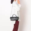 Horizontal smooth 2-way shoulder bag