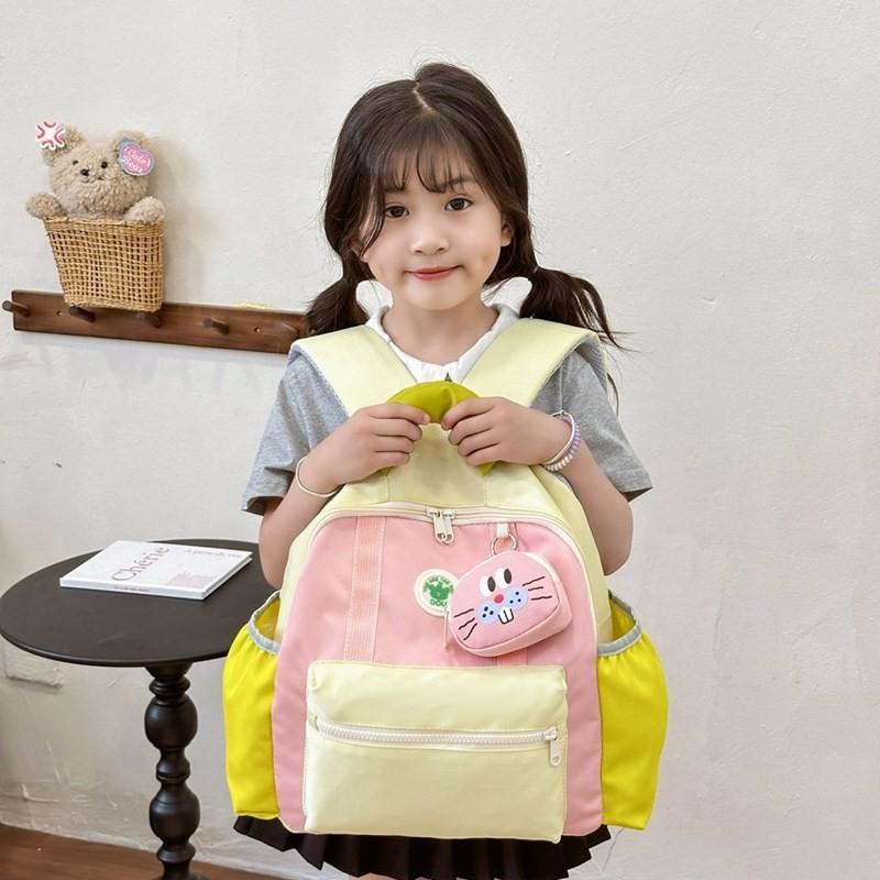 Cute Cartoon Animal Backpack For Kids Breathable Lightweight Nylon School Bag
