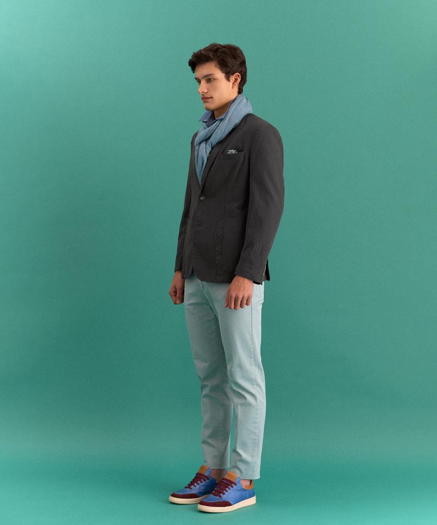 Panicale Charcoal Cotton Linen Jacket
