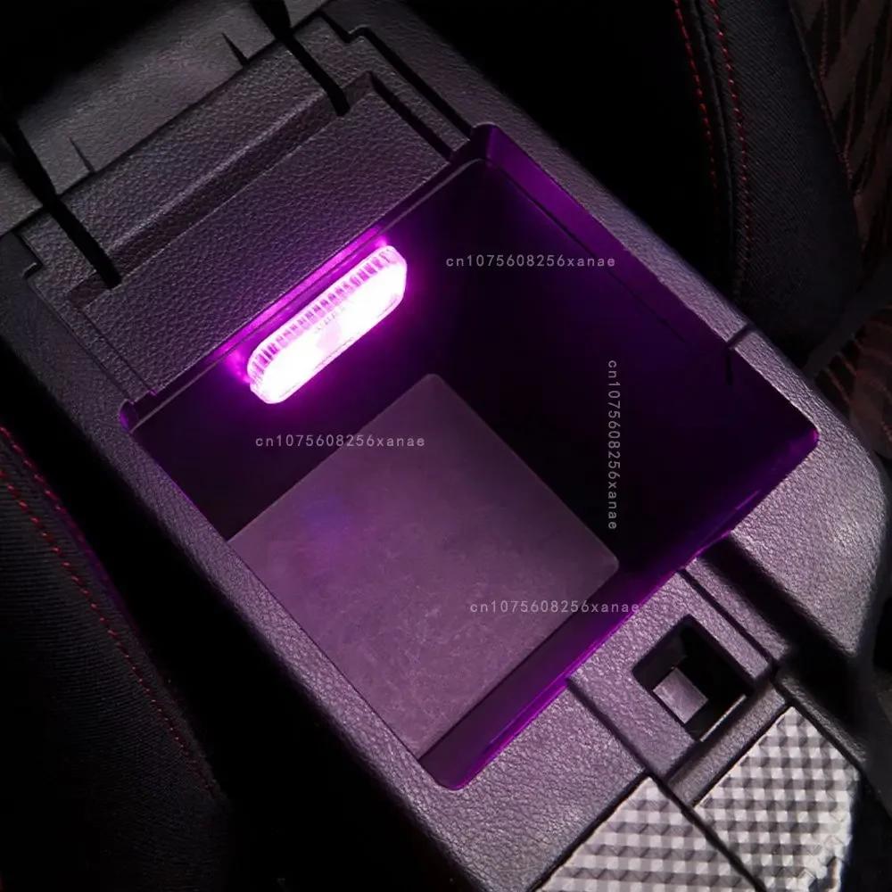 LED Car Mini Touch Light USB Charging Portable Auto Roof Ceiling Reading Night  Lamp Wireless Magnetic Decoration Ambinet Light