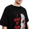 Paar T-Shirt SAW ICH WILL EIN SPIEL SPIELEN Horror T-Shirts Harajuku Strand T-Shirts Streetwear Custom DIY Baumwollkleidung Geschenk