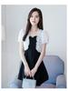 Women's Summer Sun Protection Chiffon Lace Bolero Jacket - Short Sleeve Shawl Top