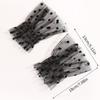 Pleated Tulle Flare Sleeve Elastic Detachable Wristband Polka Dot Fake Cuffs  Wedding Dress