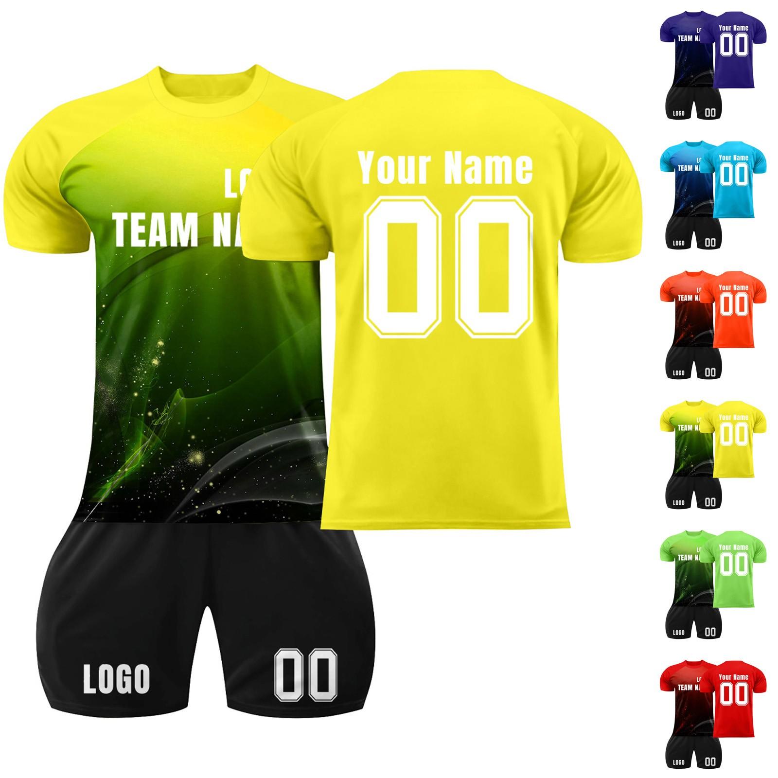 

Комплект персонализированных рубашек для мужчин и девочек с именем и номером, футбольные майки на заказ для мальчиков, тренировочный костюм S красный