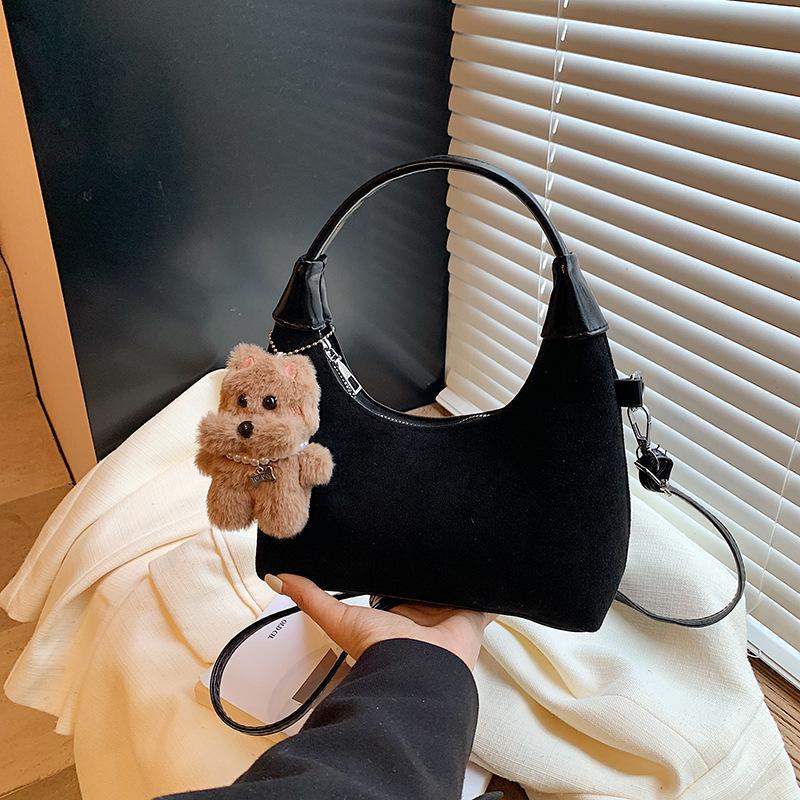 Dumpling Bag 2025 New Autumn and Winter Women's Bag High-end Suede Large Capacity Shoulder Messenger Bag Portable Tote