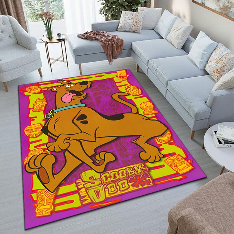 Halloween cartoon comedy adventure movie Scooby-Doo carpet is suitable for living room and bedroom doormats office balcony decorative carpet V12