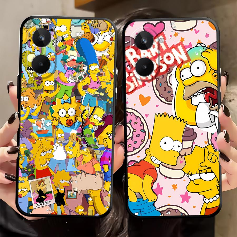 The S-simpsons Phone Cover Case for Realme C21 Nazro 50 50i P3 Ultra 11 Pro C33 C35 C53 C55 12 14 GT Master Neo2 C25 C15 C12