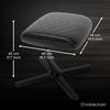 Noblechairs FOOTREST 2 PU Footrest, Leather, Black, NBL-FR-PU-BLK