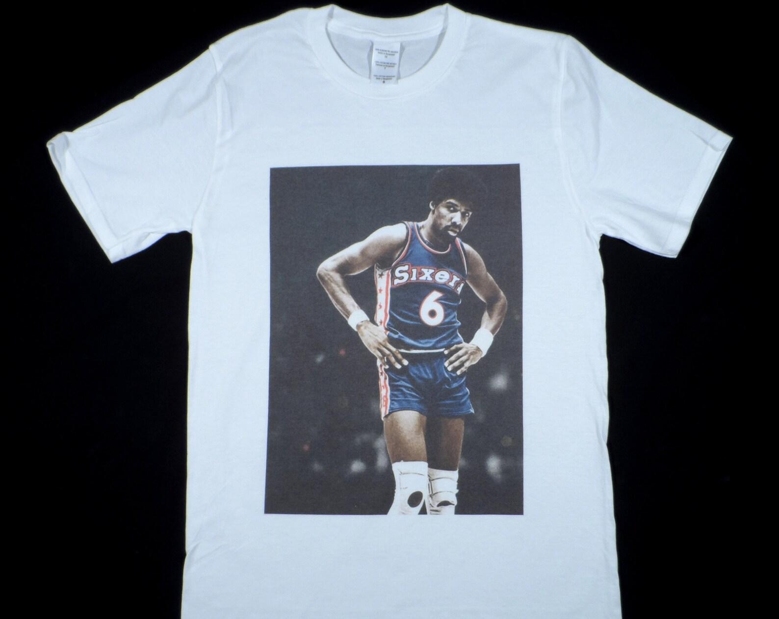 Белая футболка Dr J Julius Erving размеры в наличии S-3XL 3XL