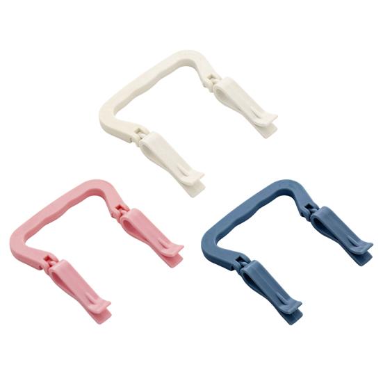 2PCS Garbage Bag Clamp, Durable Plastic Non-Slip Trash Bag Clips, Fastener Adjustable Fit with Handle Clip for Home Use
