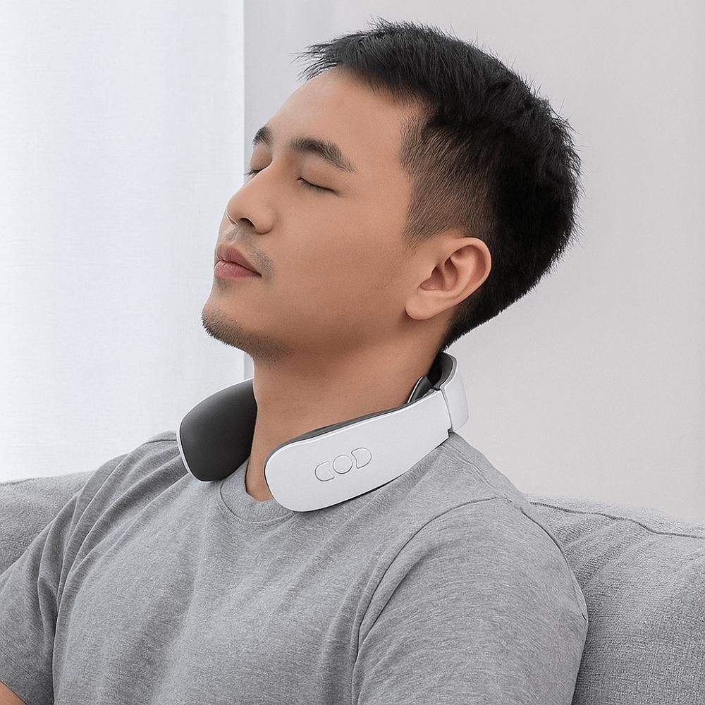 Vibration Electric Neck Massager Infrared Heat Cervical Spine Massager  Office