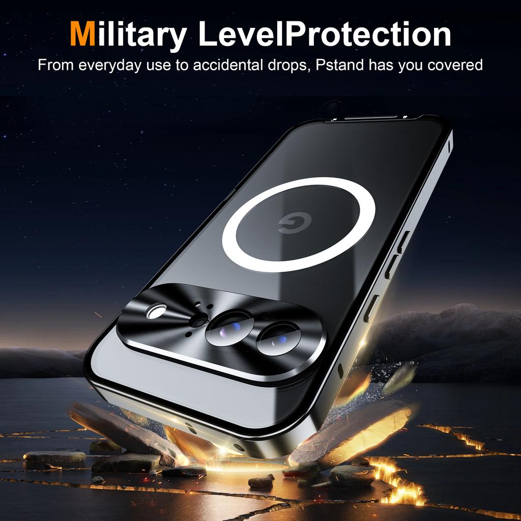 For Google Pixel 9 Case Compatible with MagSafe Metal Frame Matte Phone Cover