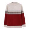 Design Sense Color Matching Autumn and Winter Loose Long-sleeved Inner Top Semi-turtleneck Sweater Temperament Base Knitted Sweater Women