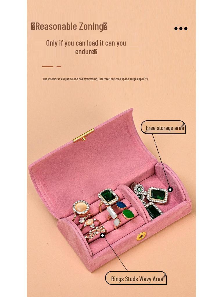 Minimalist Travel Jewelry Box for Rings & Earrings
