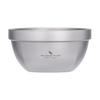Boundless Voyage Titanium Rice Bowl Double Layer 800ml Double Bowl for Children Adults Ramen Bowl Rice Bowl Soup Rice Bowl Heat Resistant Lightweight