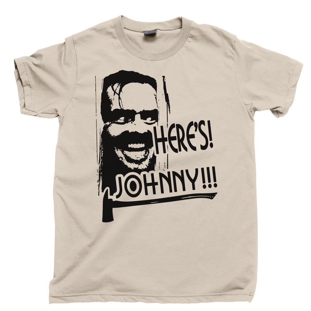 СТЭНЛИ КУБРИК Сияние Redrum Ужасы ЗДЕСЬ ДЖОННИ Карсон Футболка Постер Унисекс Футболка L