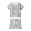 Baby Striped Two Piece T-Shirt & Shorts Set