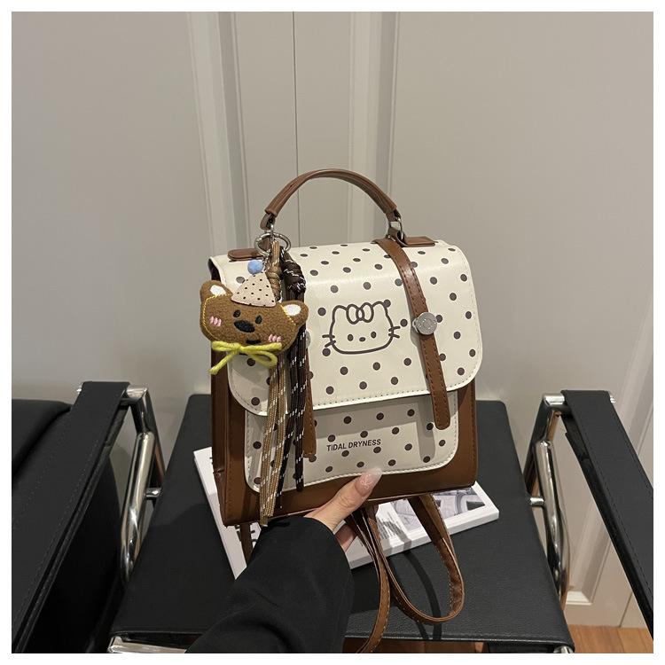 1Pc Autumn and Winter New Textured Simple Bag Fashion Trend Personalized Foreign Style Backpack Casual Women s Backpack