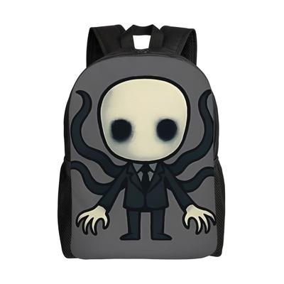 Retro Cute Horror Slender CCreepypasta Backpack Ladies Fashionable Mochila Large Capacity Laptop Bag Back To School Season