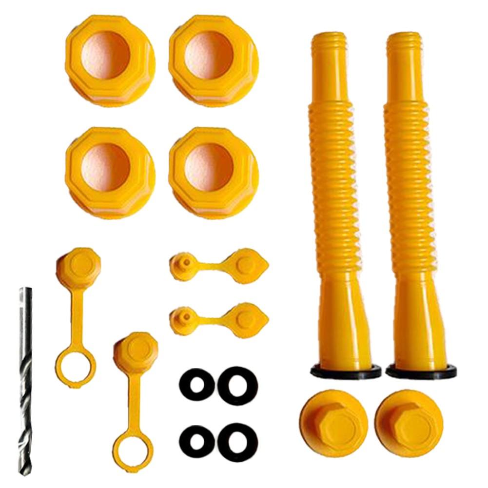 Customizable Fuel Tank Nozzle Kits for Various Refueling Needs Available 2-piece set жёлтый
