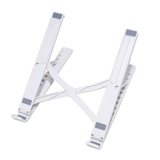 

Подставка для ноутбука, портативный держатель для ноутбука, прочная несущая способность, регулируемая высота, складная конструкция, крепление для ноутбука, подставка для компьютера A белый