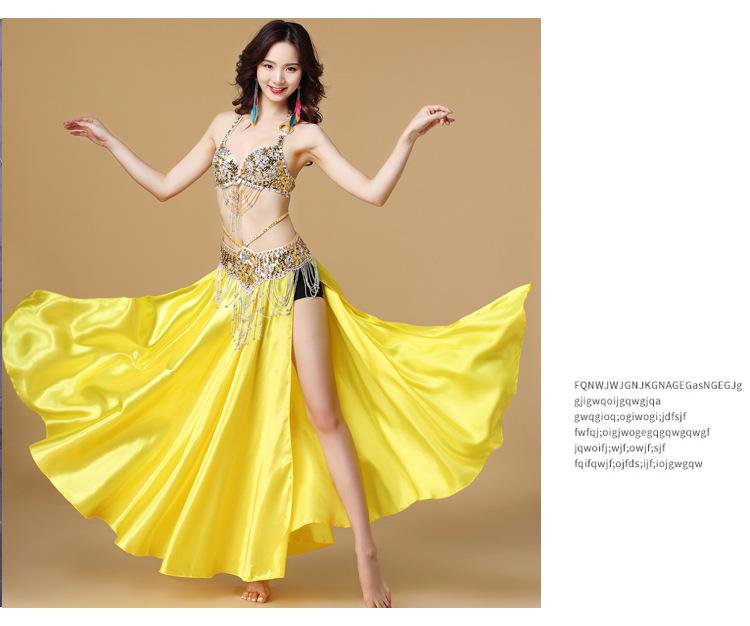 Handmade Beaded Belly Dance Costume Set - Bra & Waistband for Stage or Nightclub