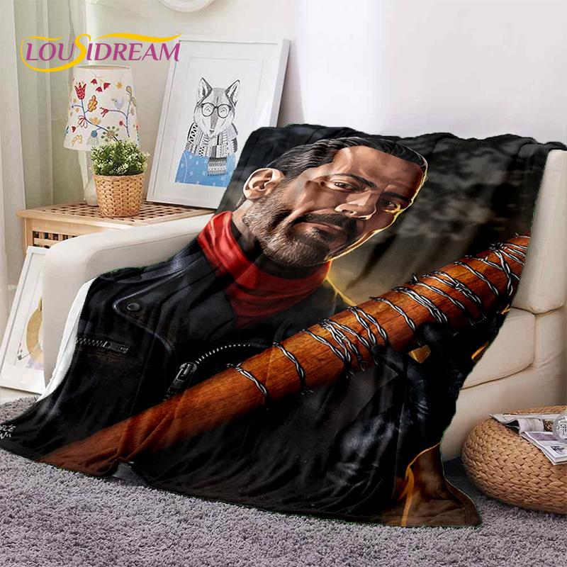 The Walking Dead Lincoln TWD Soft Blankets,Keep Warm Throw Blanket Comfortable Blanket for Picnic Beds Sofa Home Bedroom Gift