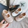 Spring Autumn Children Oxfords Girls Soft PU Leather Shoes Brogue Style Toddler Kids Flats For Girl Pink, Black, White