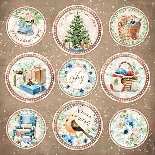 

9Pcs/Pack Vintage Peace Winter Sticker DIY Craft Scrapbooking Album Junk Journal Decorative Stickers