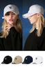 3D Monogram logo over fit ball cap White [VARZAR]