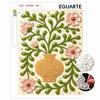 DIY Frameless Pearl Painting Kit Blooming Flowers Vase Shiny Bead Canvas Art Relaxing Creative Craft Gift for Women Adults