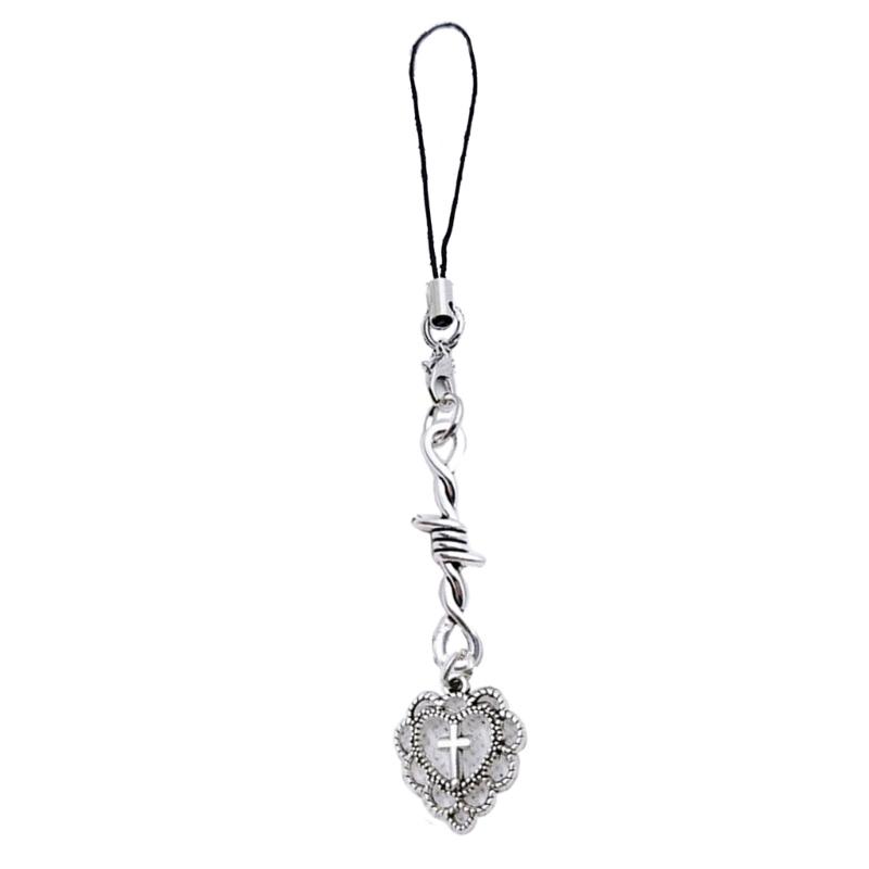 Handmade Y2K Phone Chain Lovely Pendant Charm Strap Cute Cellphone Lanyard Strap