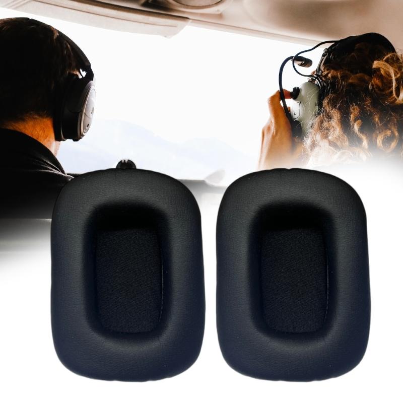 1 paire de coussinets d'oreille en cuir protéiné, coussinets d'oreille en mousse à mémoire de forme pour casques 90 x 70 mm