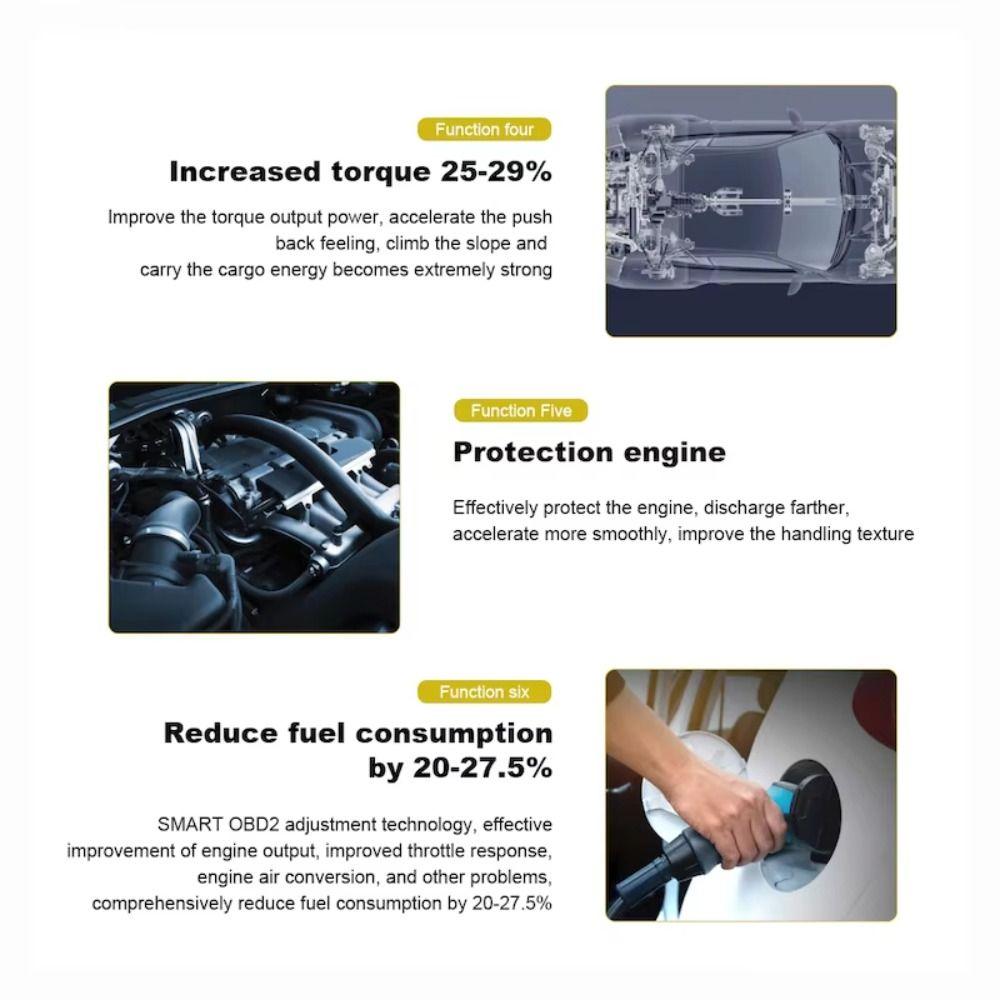 OBD2 Pro Car Fuels Saver Plug & Drive Gasoline Saver Performance Chip Vehicle Replacement