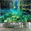 2D Aesthetic Clear Water Forest Tapestry Bohemian Home Decor