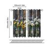 Set Of 2 Filtering Curtains Excluding Rods Non Movable Without Batteries Country Wind Daisy Butterflybackgroundsuitable Curtain Made Polyester