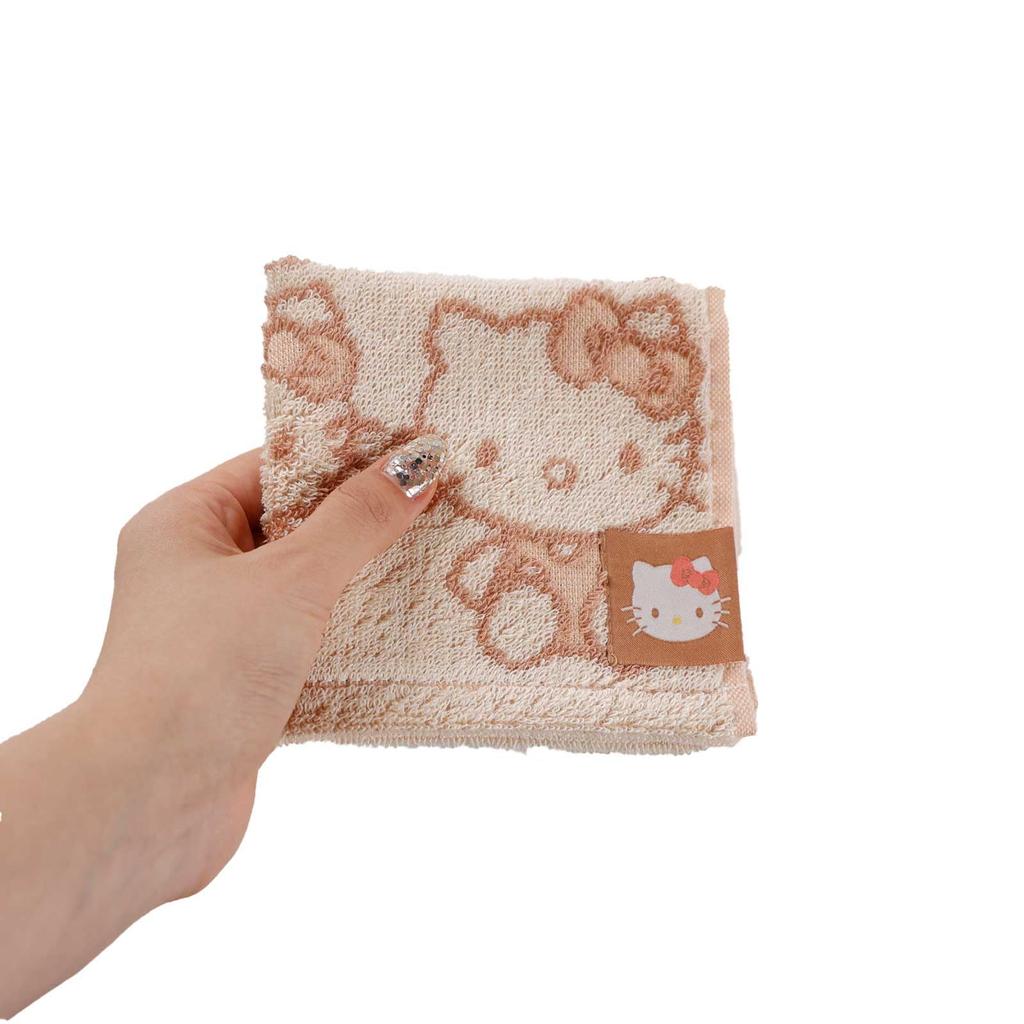 Marushin Mini Sanrio Hello Natural Antibacterial and Hand Birthday 3725008700 Towel, Kitty, Kitty, 100% Cotton, Deodorizing, Towel, Handkerchief,