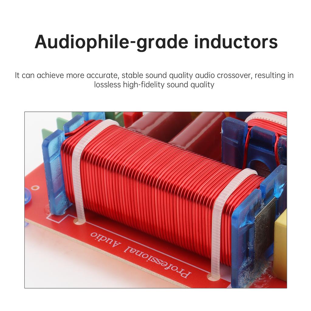 400W Adjustable 4-8 Ohm 3 Way HiFi Speaker Crossover 1 High 2 Low Frequency Divider Professional Audio System