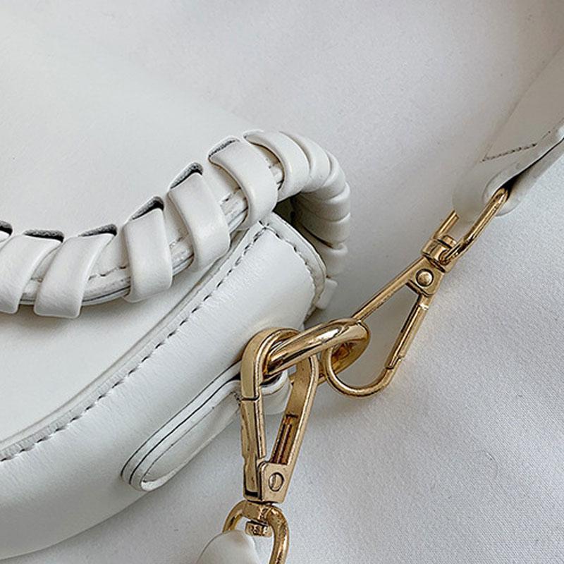 Women Underarm Saddle Bag Purses and Handbags Luxury Lipstick Box PU Leather Shoulder Crossbody Bags 2022 Summer Tassel